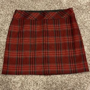 Eddie Bauer Scarlet Plaid Mini Skirt, Size 10